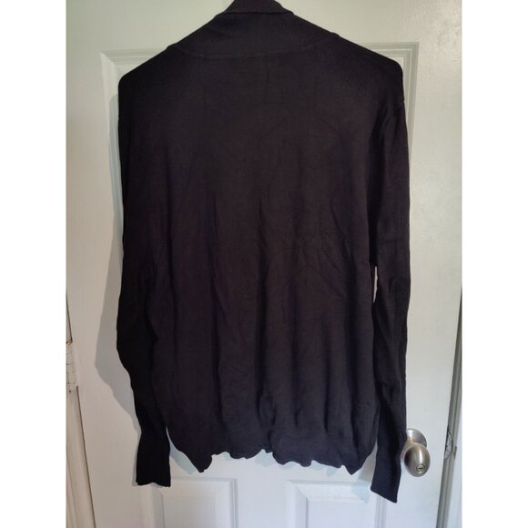 Joseph A Black Long-Sleeve Lightweight Turtleneck Sweater W Accents XXL NWT - Picture 3 of 7
